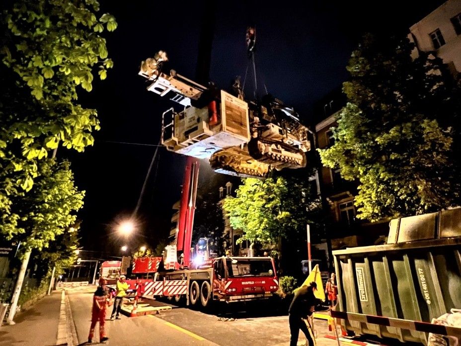 Nachteinsatz im Gundeldinger Quartier in Basel